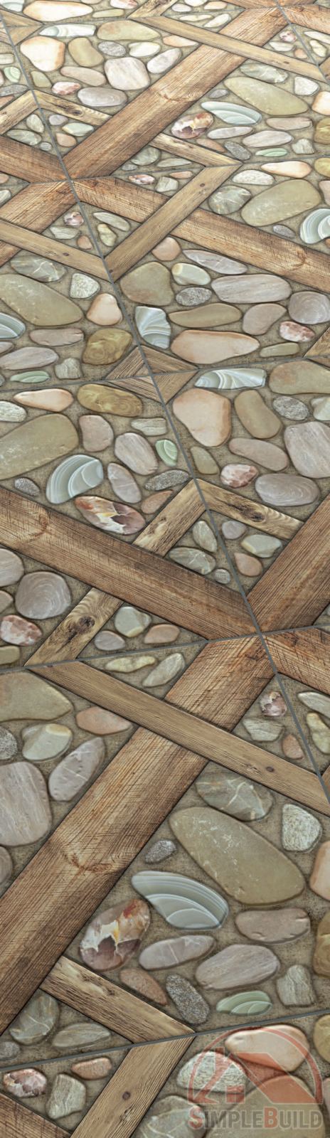 Керамогранит Аризона коричневая от «Beryoza Ceramica», прямая кладка