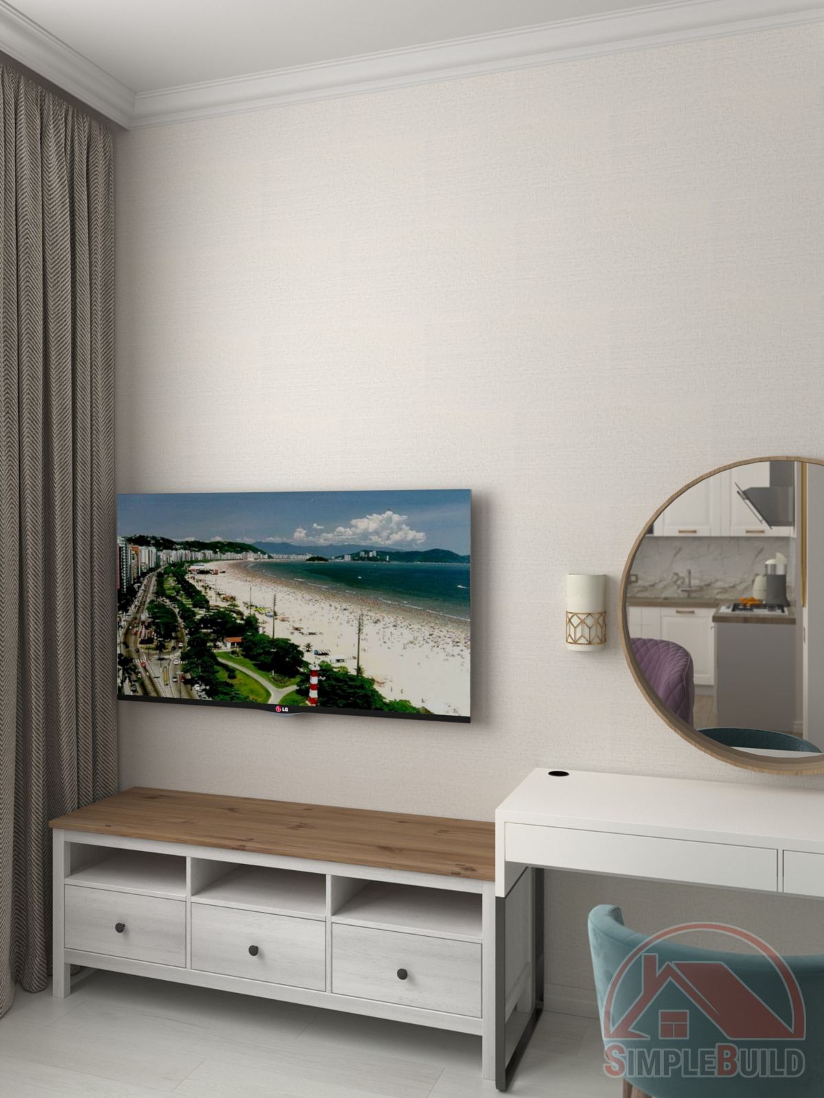 Кварц-виниловые стеновые панели Альта Слэб вуаль в интерьере