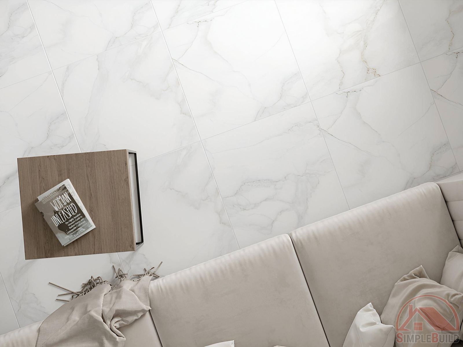 Керамогранит крупноформатный Касабланка белая «Gracia Ceramica»