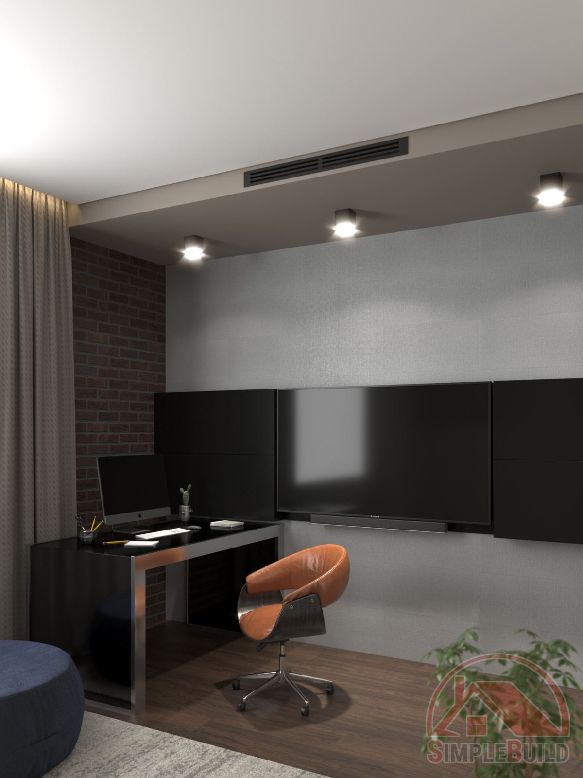 Кварц-виниловые стеновые панели Альта Слэб шифон в интерьере