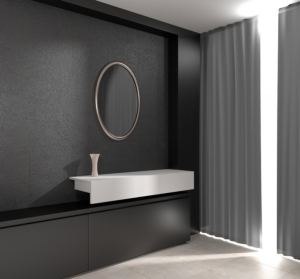 Ламинированные панели ПВХ Век тёмный ремикс в интерьере