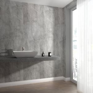 Ламинированные панели ПВХ Век мрамор греческий в интерьере