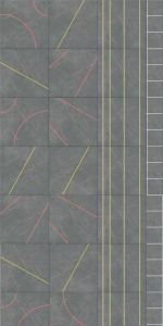 Керамогранит «Milano Matrix» от «Kerama Marazzi» в интерьере. Вариант раскладки