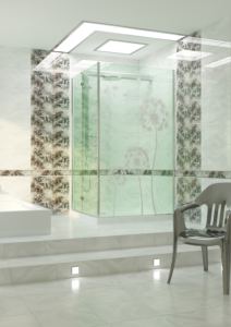 Керамическая плитка Джерси белый от «Beryoza Ceramica» в интерьере ванной