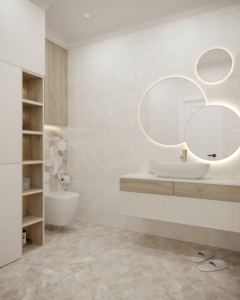 Керамическая плитка Антик от «Beryoza Ceramica» в интерьере ванной комнаты