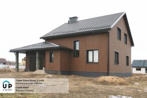 Сайдинг U-Plast Stonehouse клинкер Балтик магма в экстерьере