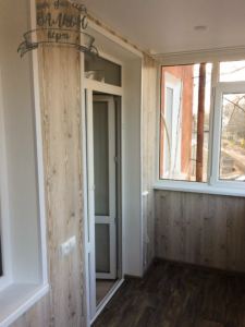 Ламинированные панели ПВХ Век сосна Монблан в интерьере