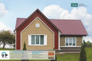 Сайдинг Хокла щепа орех / Хокла брусника и U-Plast Decor в экстерьере
