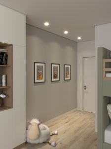 Кварц-виниловые стеновые панели Альта Слэб сатин в интерьере