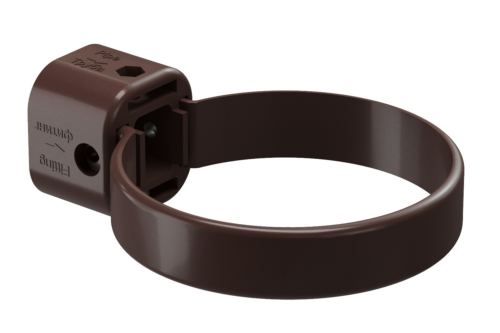 Хомут трубы ПВХ «Дёке Люкс», шоколад