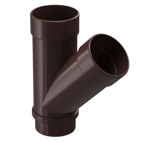 Тройник 45° «Дёке Люкс», шоколад