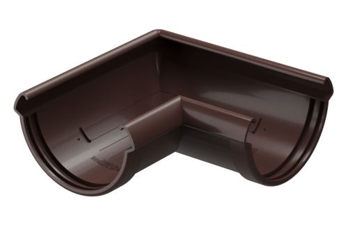 Угол 90° водосточного желоба «Дёке Люкс», шоколад