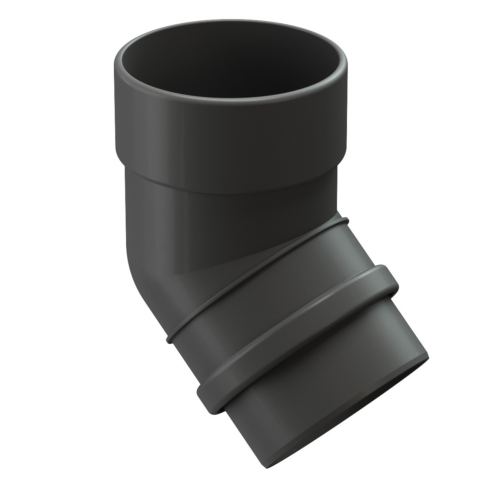 Колено 45° «Дёке Люкс», графит