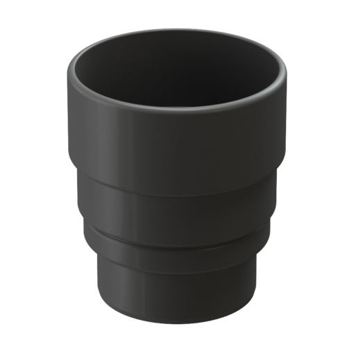 Переходная муфта водосточной трубы «Дёке Люкс», графит