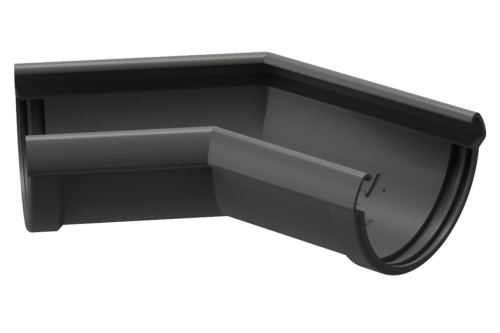 Угол 135° водосточного желоба «Дёке Люкс», графит