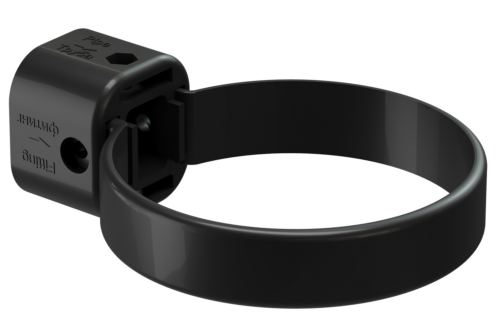 Хомут трубы ПВХ «Дёке Люкс», карбон