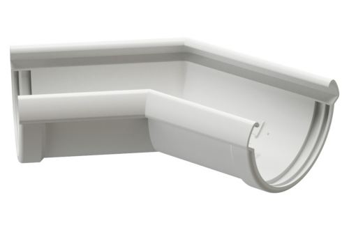 Угол 135° водосточного желоба «Дёке Люкс», пломбир