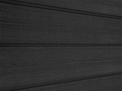 Фасадная доска ДПК «SaveWood Sorbus», чёрная радиальная