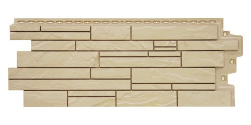 фасадная панель «Grand Line Classic», скала бежевая