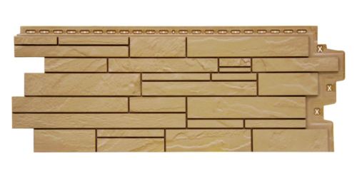 фасадная панель «Grand Line Classic», скала песочная