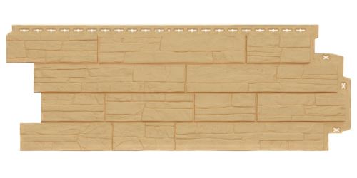 фасадная панель «Grand Line Classic», сланец песочный