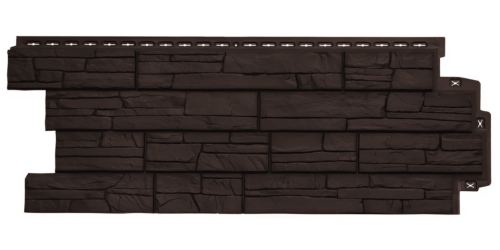 фасадная панель «Grand Line Classic», сланец шоколадный