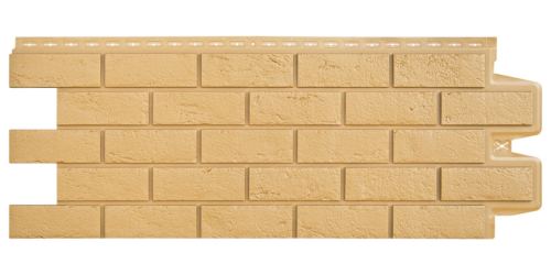 фасадная панель «Grand Line Classic», состаренный кирпич песочный