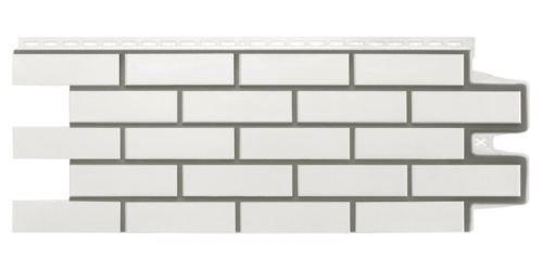 фасадная панель «Grand Line Design», клинкерный кирпич молочный