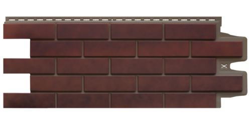 фасадная панель «Grand Line Design Plus», клинкерный кирпич кофе