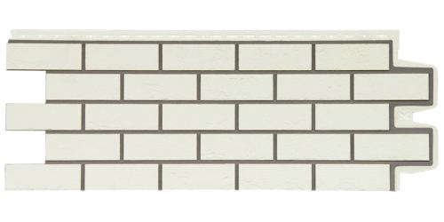 фасадная панель «Grand Line Design», состаренный кирпич молочный