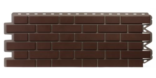 фасадная панель «Альта-Профиль», кирпич клинкерный коричневый