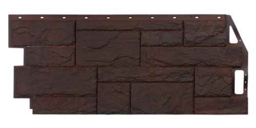 фасадная панель «FineBer», природный камень коричневый