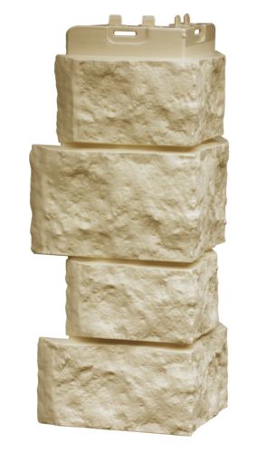 угловой элемент для панели «Grand Line Classic», дикий камень бежевый