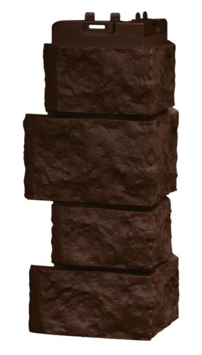 угловой элемент для панели «Grand Line Classic», дикий камень шоколадный