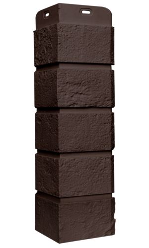 угловой элемент для панели «Grand Line Classic», состаренный кирпич шоколадный