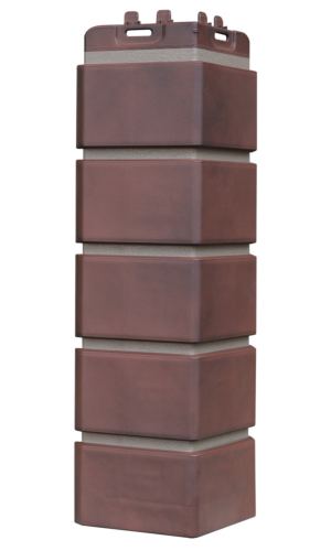 угловой элемент для панели «Grand Line Design Plus», клинкерный кирпич кофе