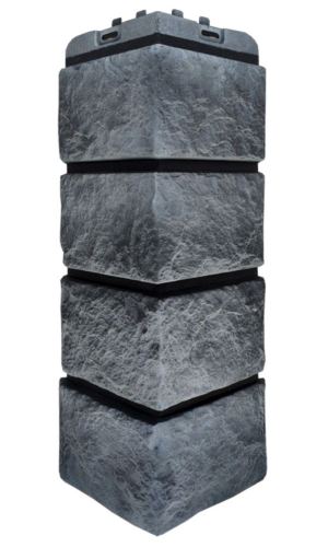 угловой элемент для панели «Grand Line Design», колотый камень антрацит