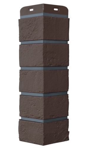 угловой элемент для панели «Grand Line Design», состаренный кирпич шоколадный