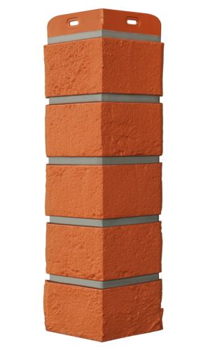 угловой элемент для панели «Grand Line Design», состаренный кирпич терракотовый