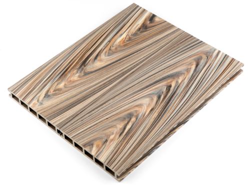 Двухсторонняя террасная доска из ДПК «Lecole Select». Яркая