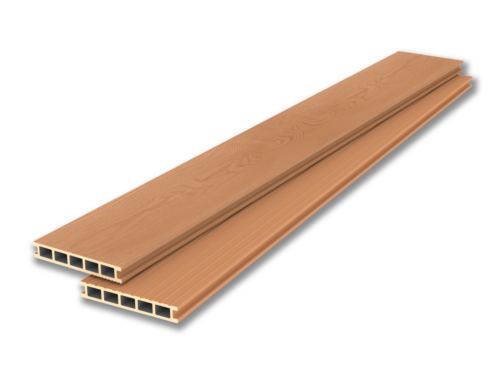 Двухсторонняя террасная доска из ДПК «Lecole Nature». Дуб