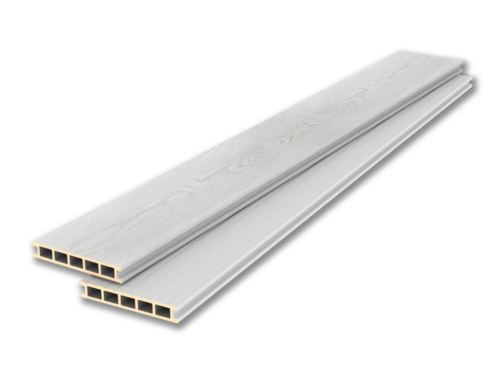 Двухсторонняя террасная доска из ДПК «Lecole Nature». Белая