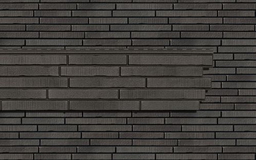 Сайдинг винил+ «Ю-Пласт Стоун Хаус» ригельный кирпич, грифель