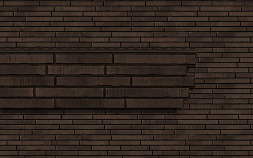 Сайдинг винил+ «Ю-Пласт Стоун Хаус» ригельный кирпич, Мокко