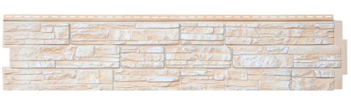 Формованный сайдинг «ЯФАСАД», крымский сланец, слоновая кость