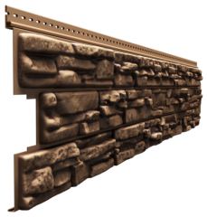 сайдинг под камень «Docke Rocky», кедровый орех