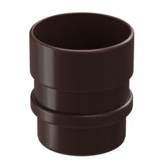 Муфта водосточной трубы «Дёке Люкс», шоколад