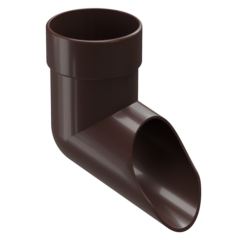 Наконечник водосточной трубы «Дёке Люкс», шоколад