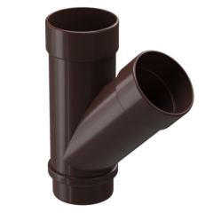 Тройник 45° «Дёке Люкс», шоколад