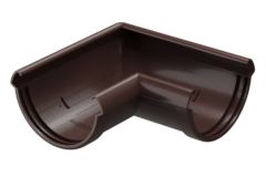 Угол 90° водосточного желоба «Дёке Люкс», шоколад